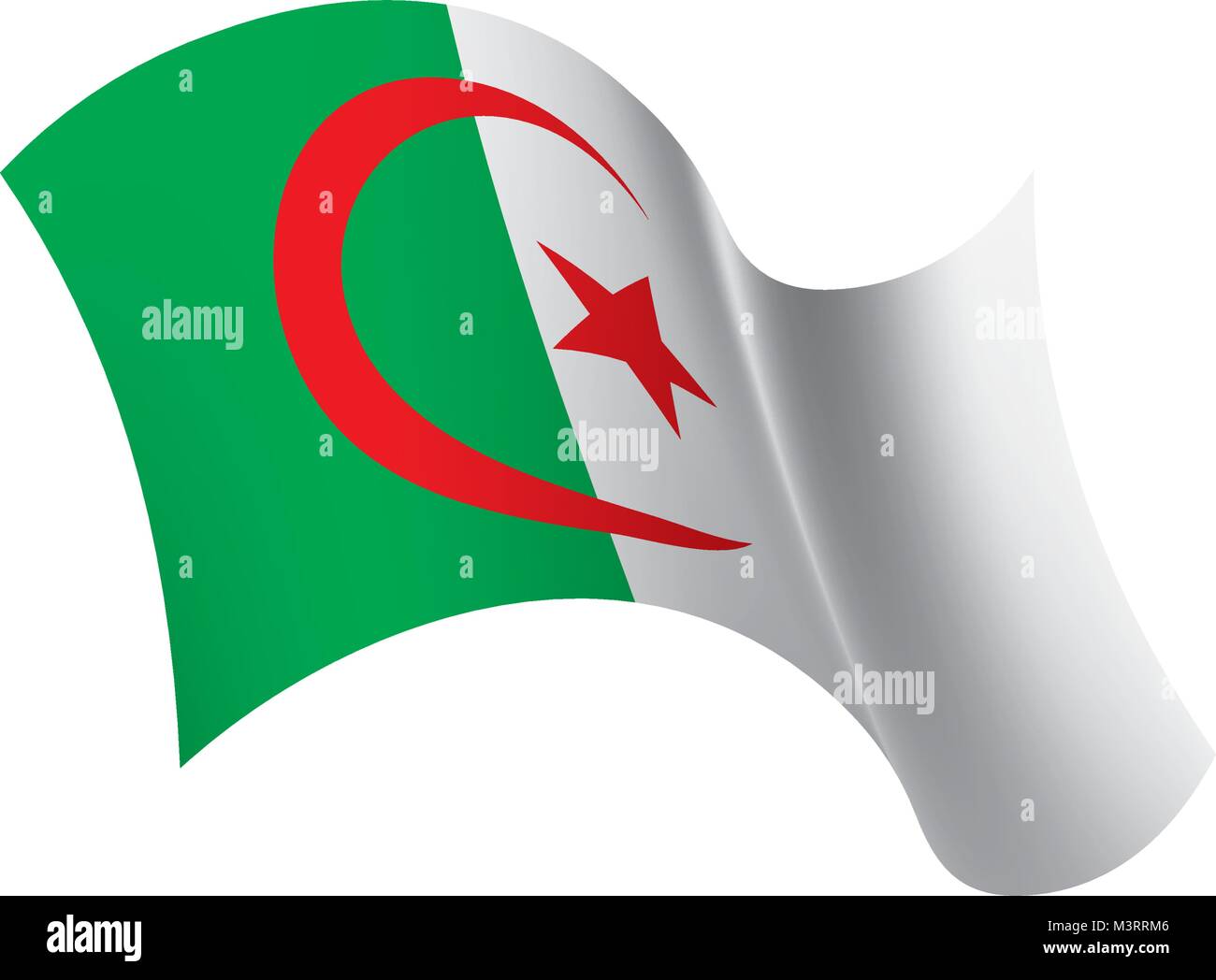 Algeria flag, vector illustration Stock Vector Image & Art - Alamy