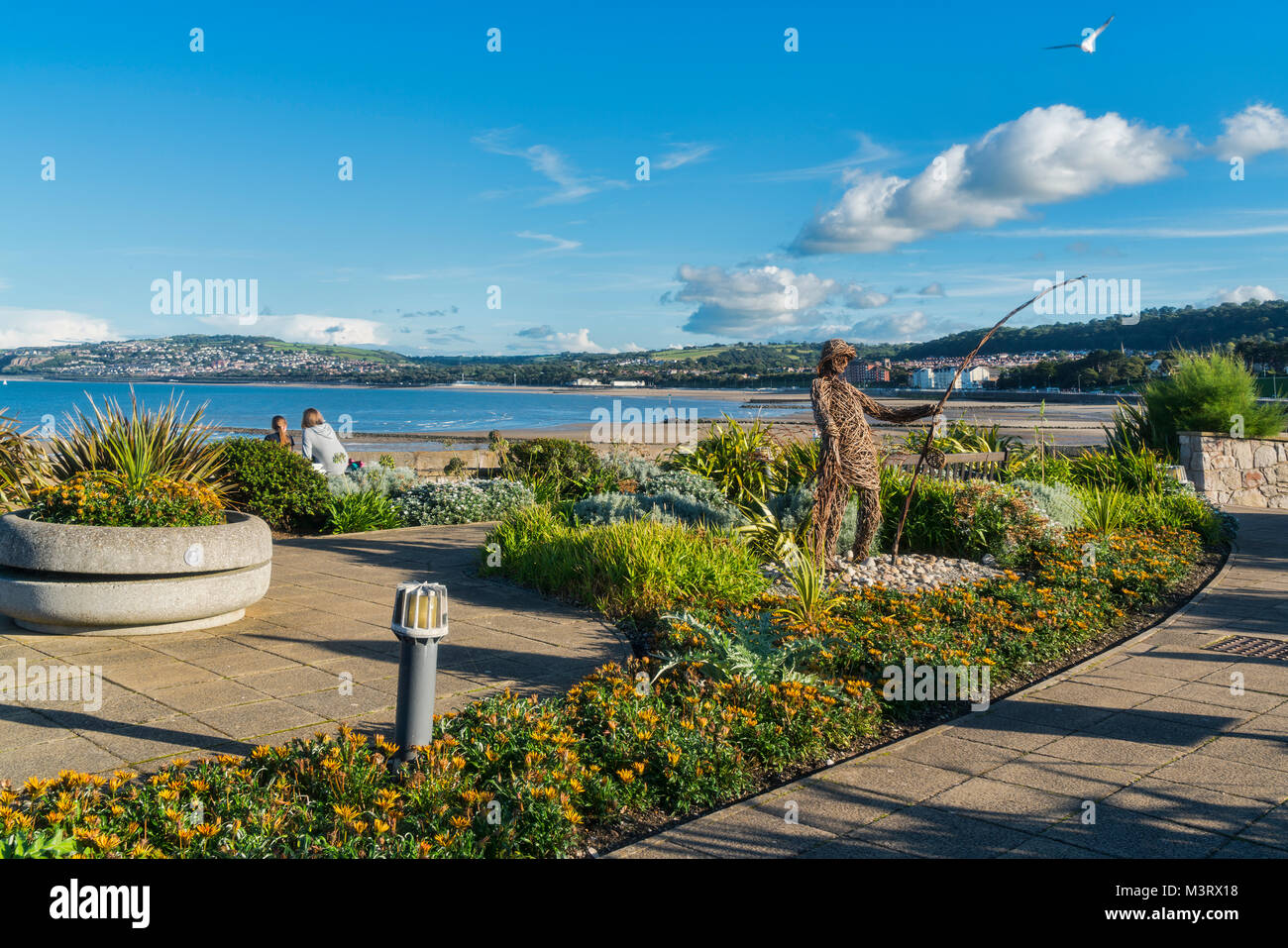 Promenade gardens, Rhos on Sea, Colwyn Bay, seafront, north Wales, UK