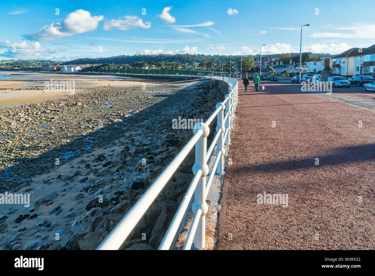 Promenade, Rhos on Sea, Colwyn Bay, seafront, north Wales, UK Stock