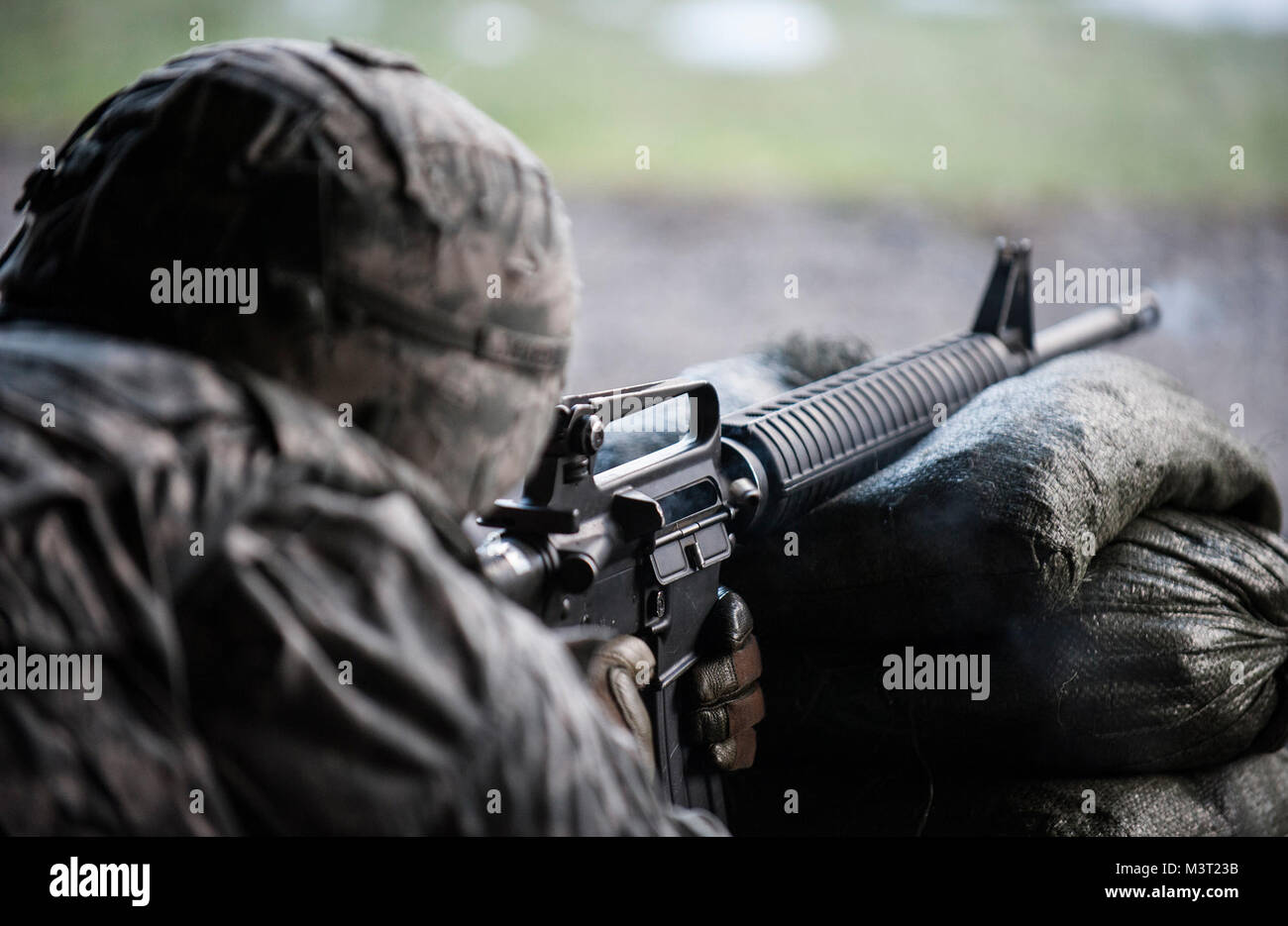 U.S. Army SSG Esteban Arenas, a visual information equipment maintainer ...