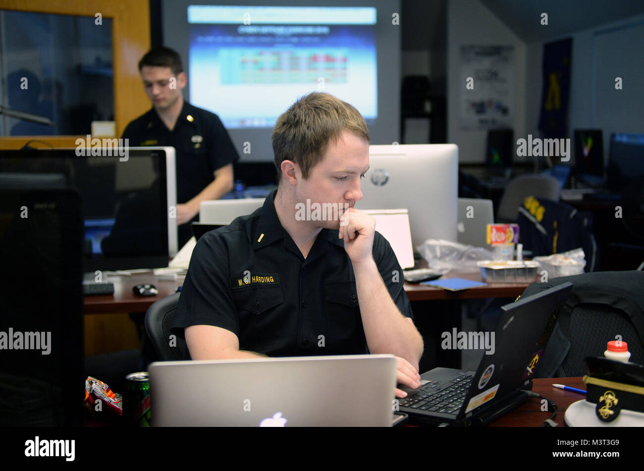 U.S. Naval Academy Squad Leader, Midshipman Ensign Michael G. Harding