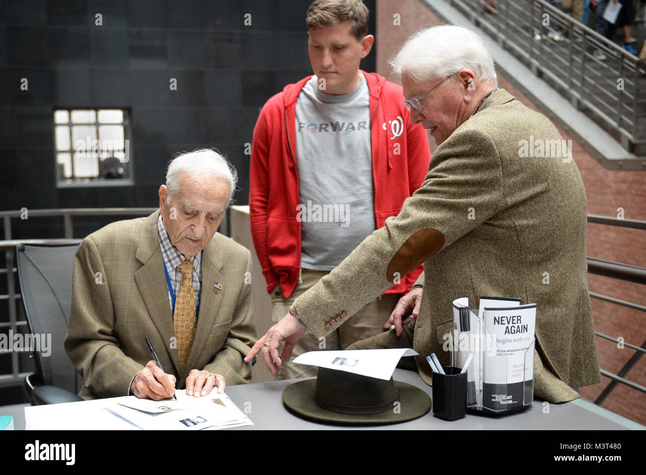 United States Army veteran, Mr. Charles Clymer (middle), and Dr