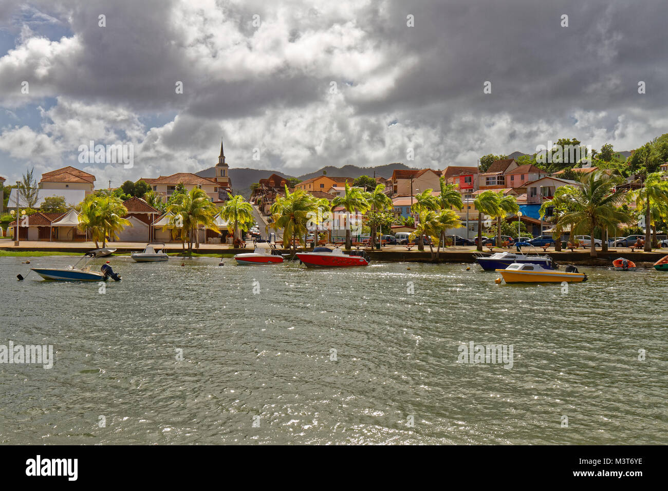 Les Trois Ilets caribbean village on the sea - Martinique - FWI Stock Photo