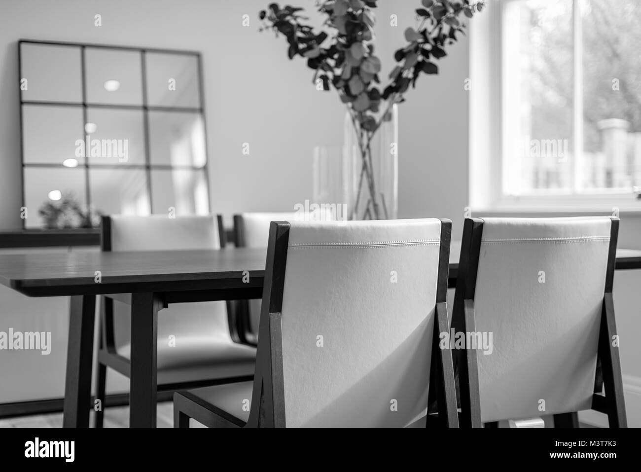Tables seats Black and White Stock Photos & Images - Alamy