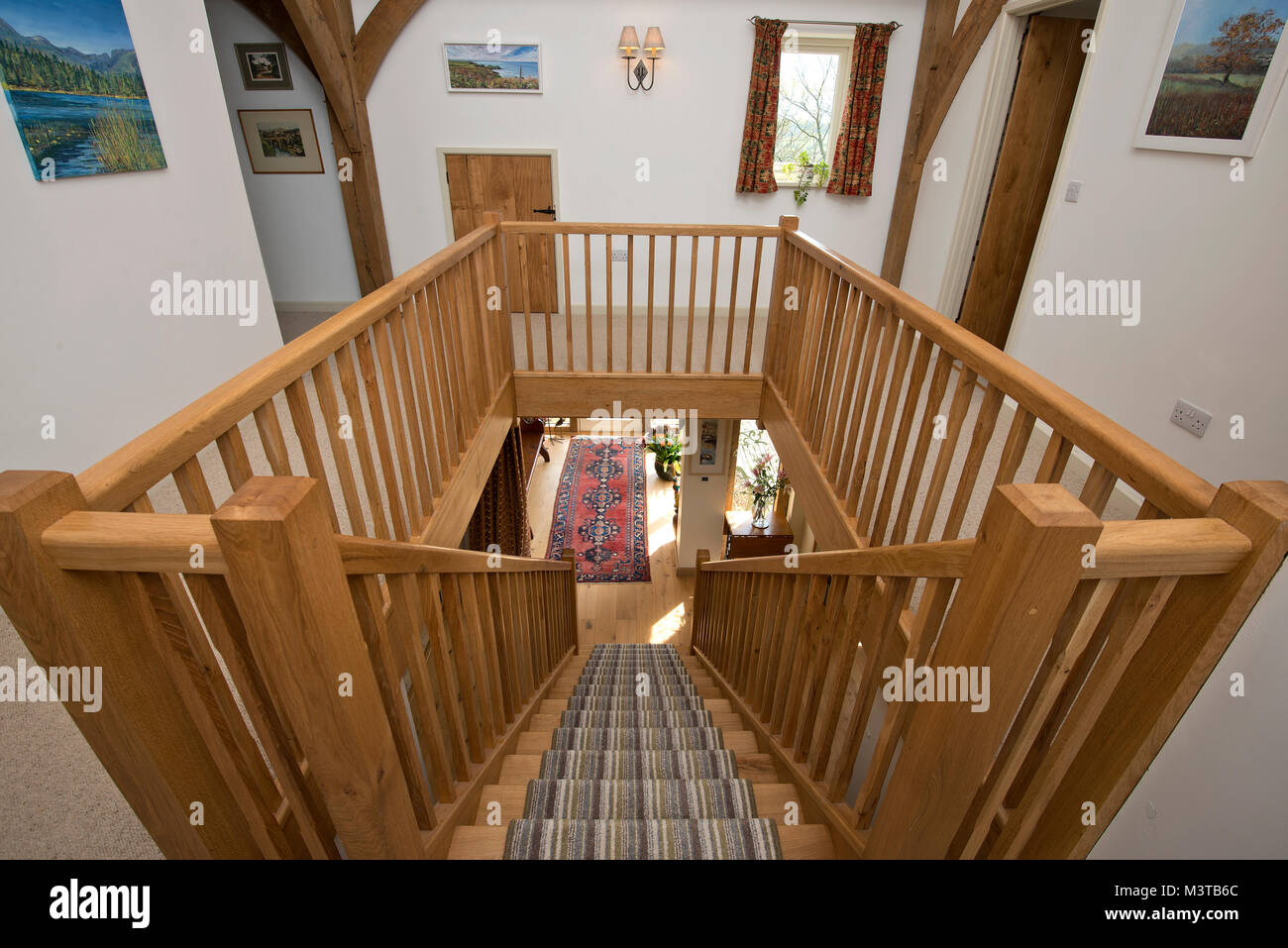 'Springhayes', a self-build house im Ashcolme, Devonshire with owners David & Lucy Ball. Stock Photo