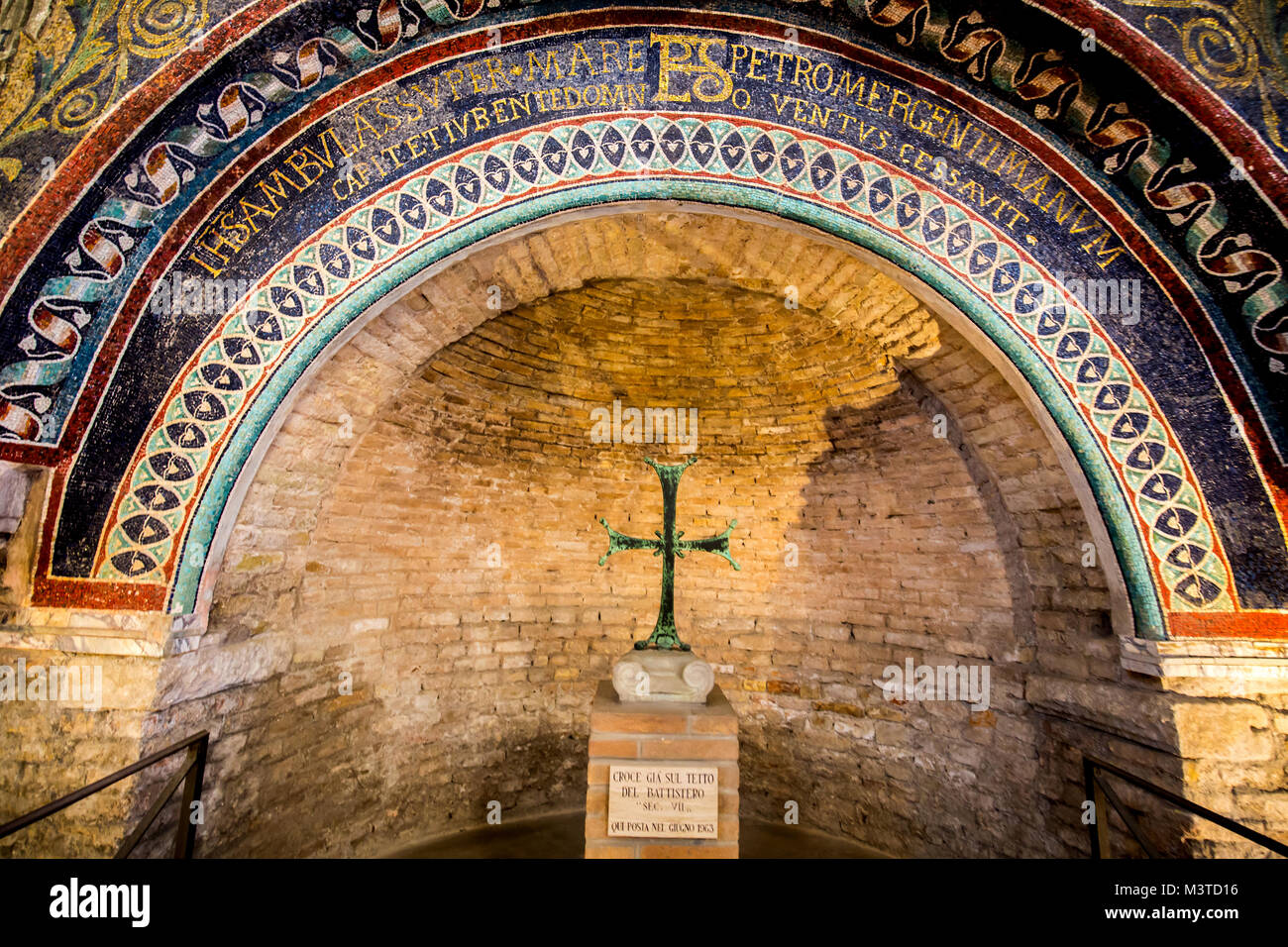 The Orthodox Baptistry in Ravenna Italy Stock Photo
