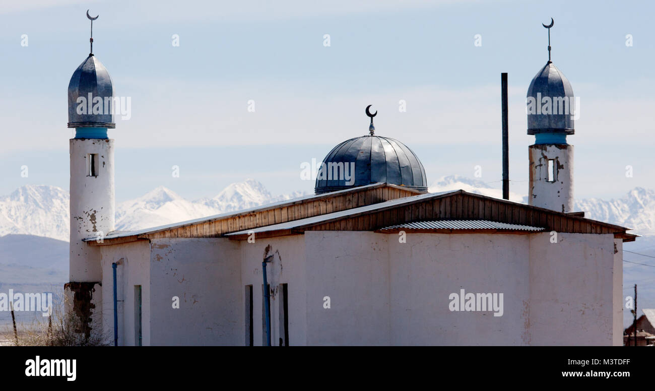 A small village mosque in the Altai Stock Photo