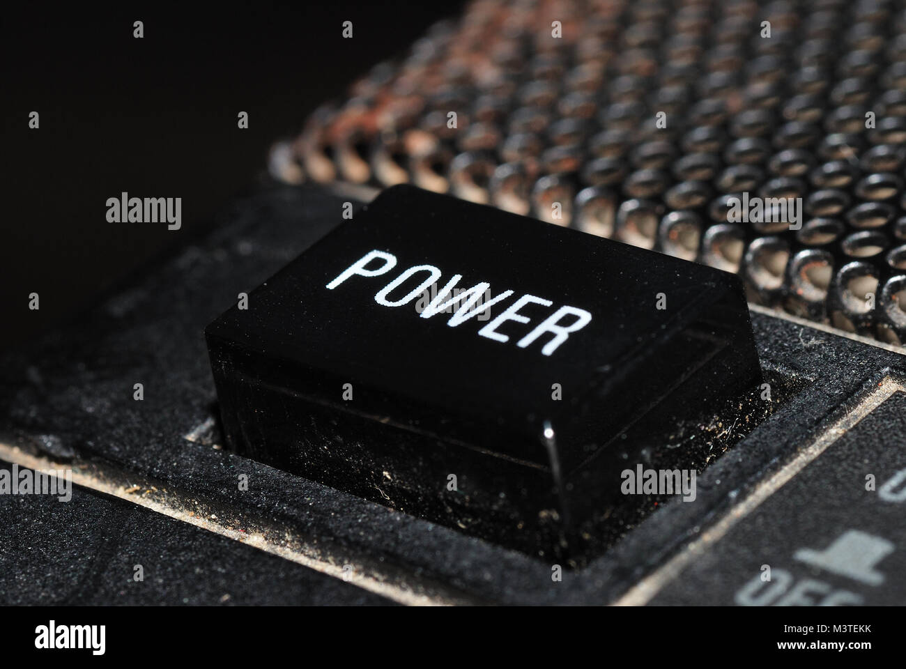 power switch music mixer on plant Stock Photo Alamy