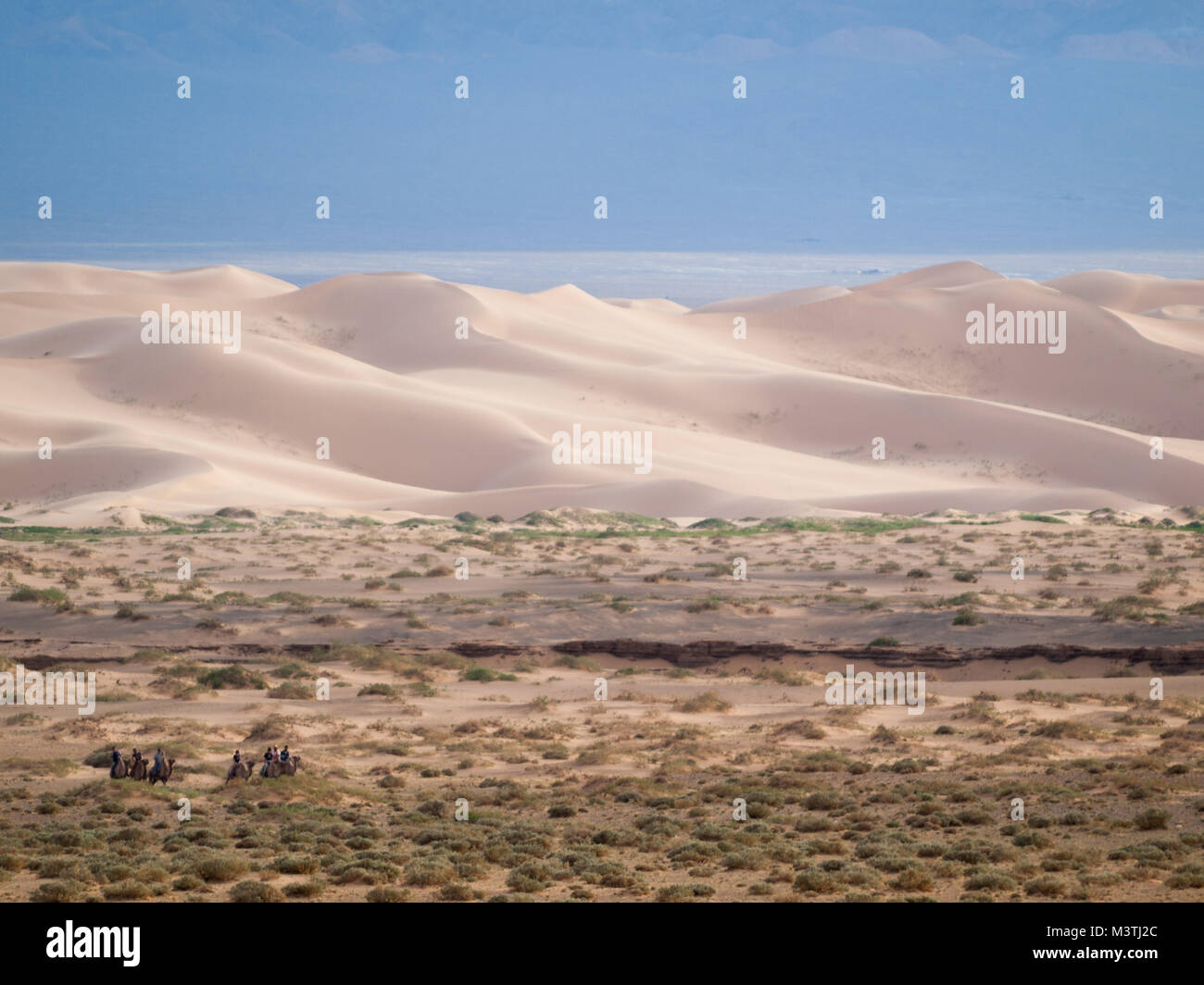Khongoryn Els sand dunes landscape, Gobi desert Stock Photo