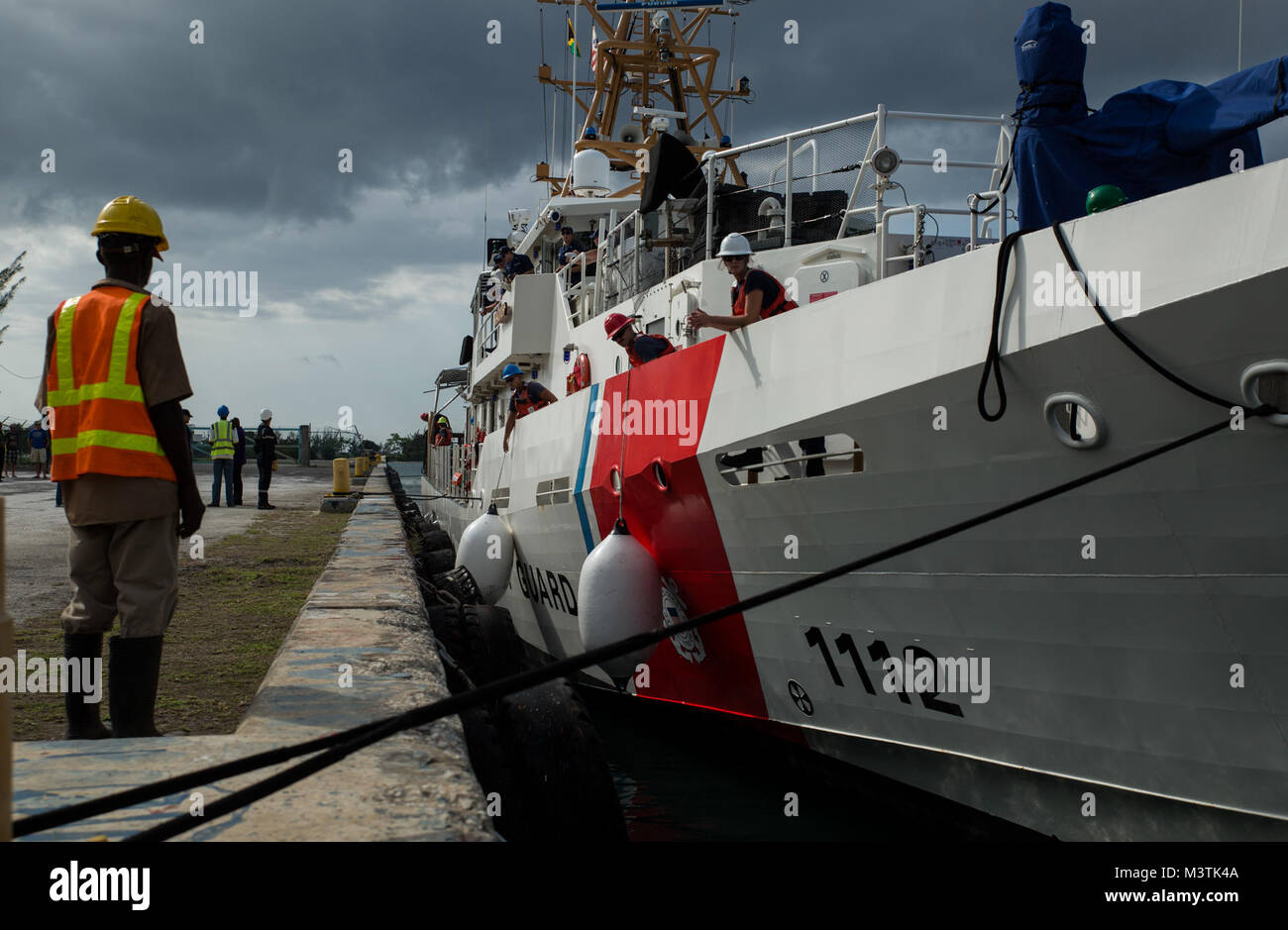 U.S. Coast Guard Cutter Isaac Mayo, arrives at Montego Bay, Jamaica in