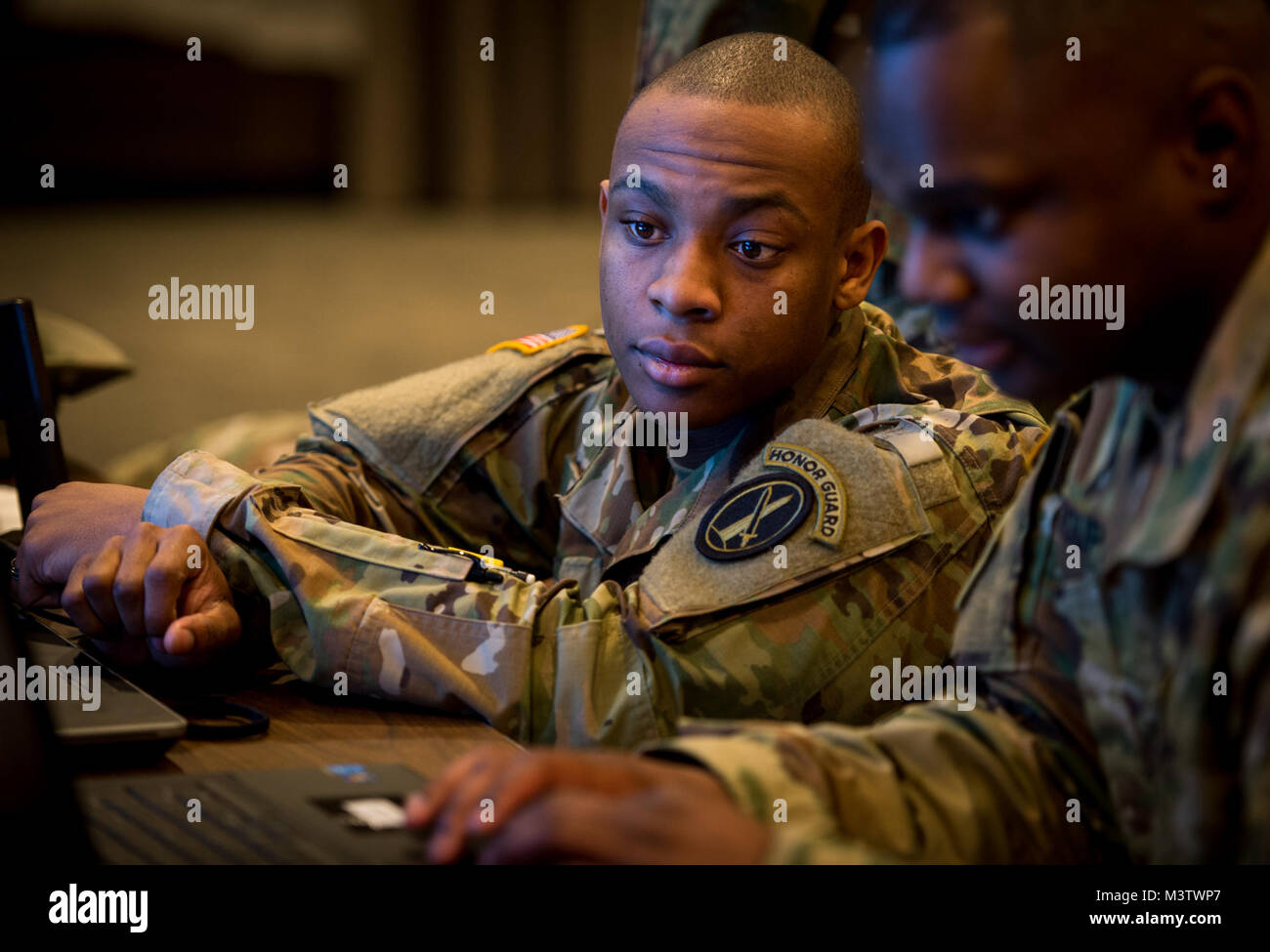 U S Army Pvt 1st Class Juan Biddix An Information Technology Stock 