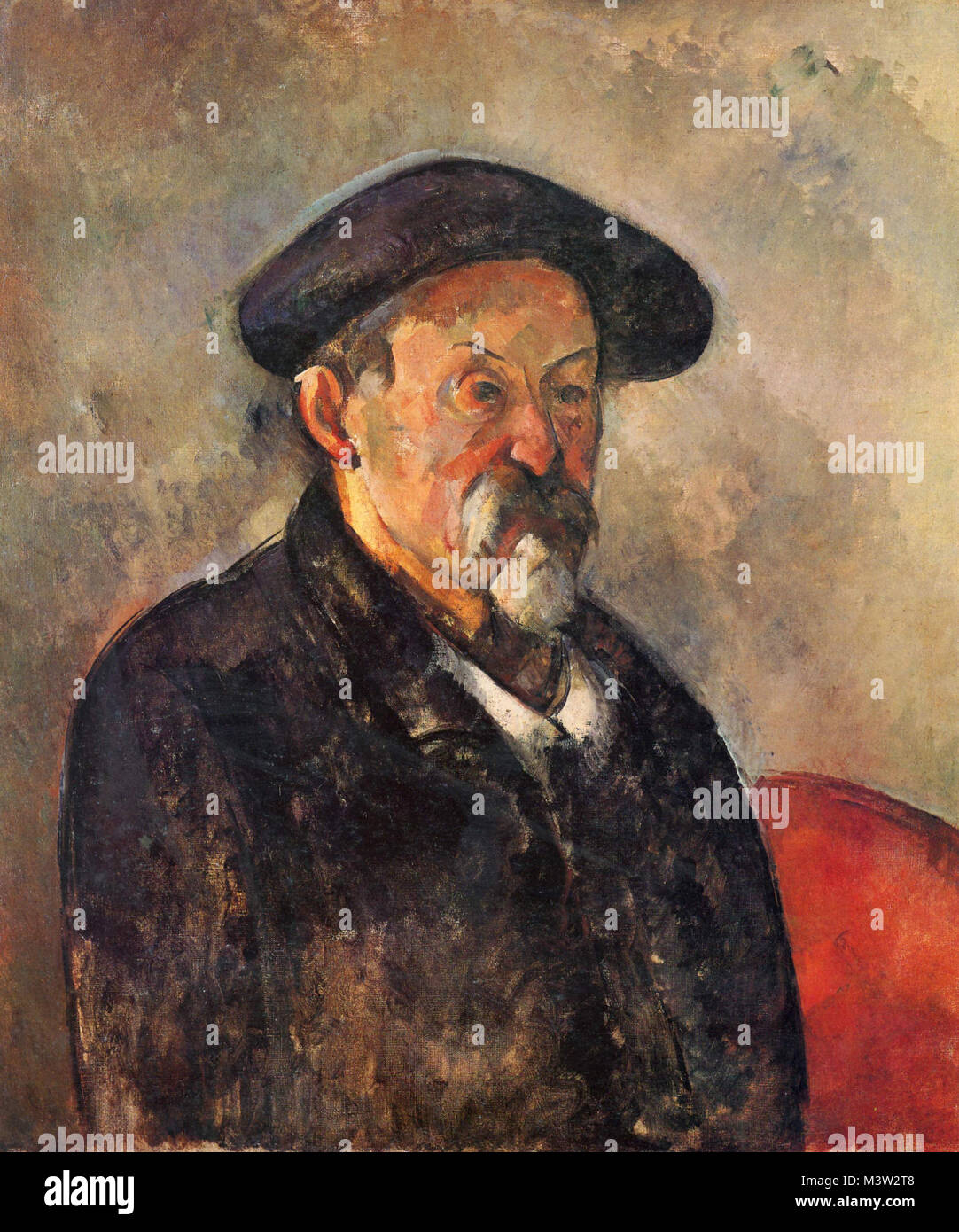 Paul Cézanne, Self-portrait with Beret 1898–1900 Stock Photo
