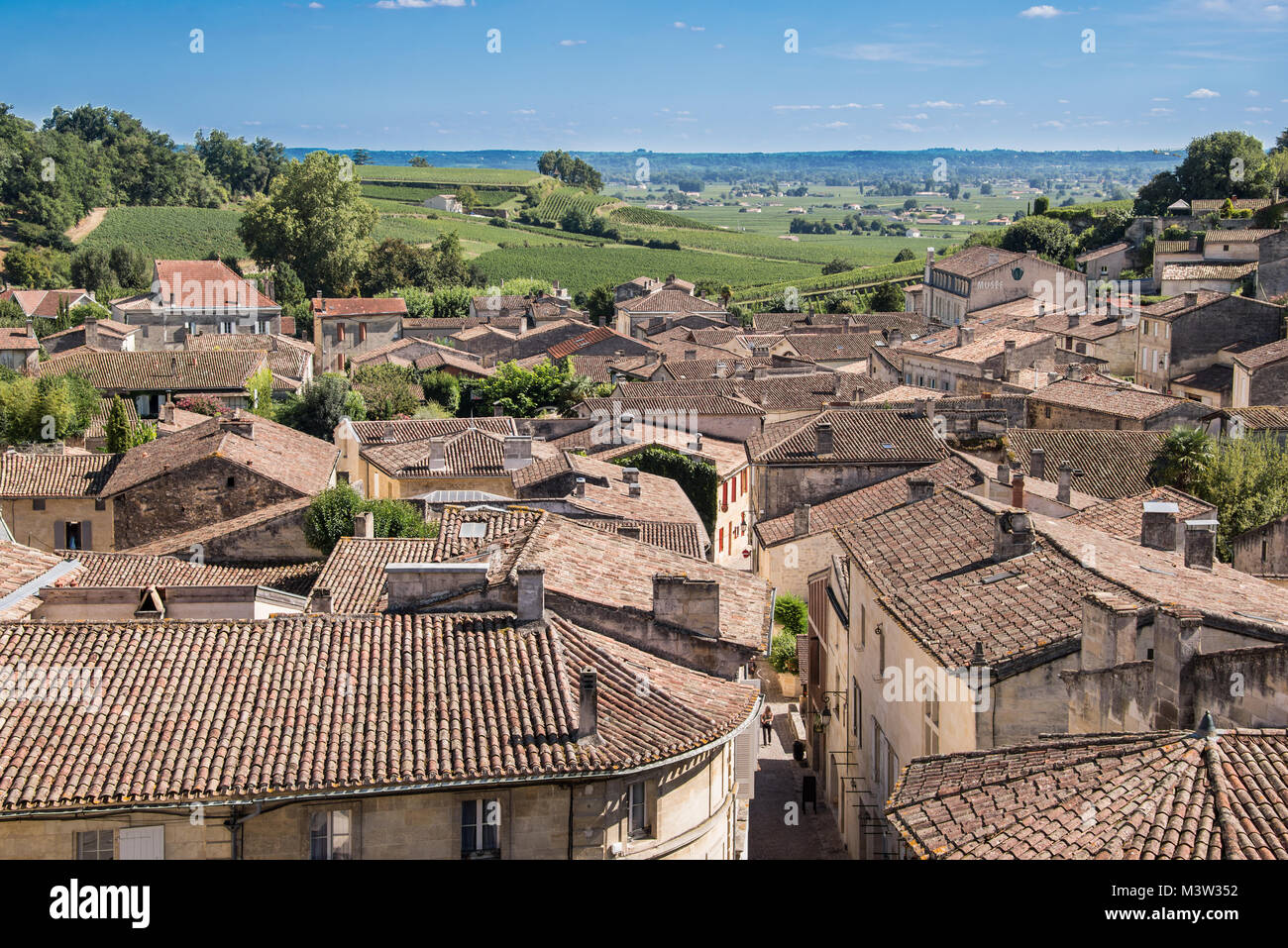 Village of Saint Emilion, Bordeaux, France Stock Photo