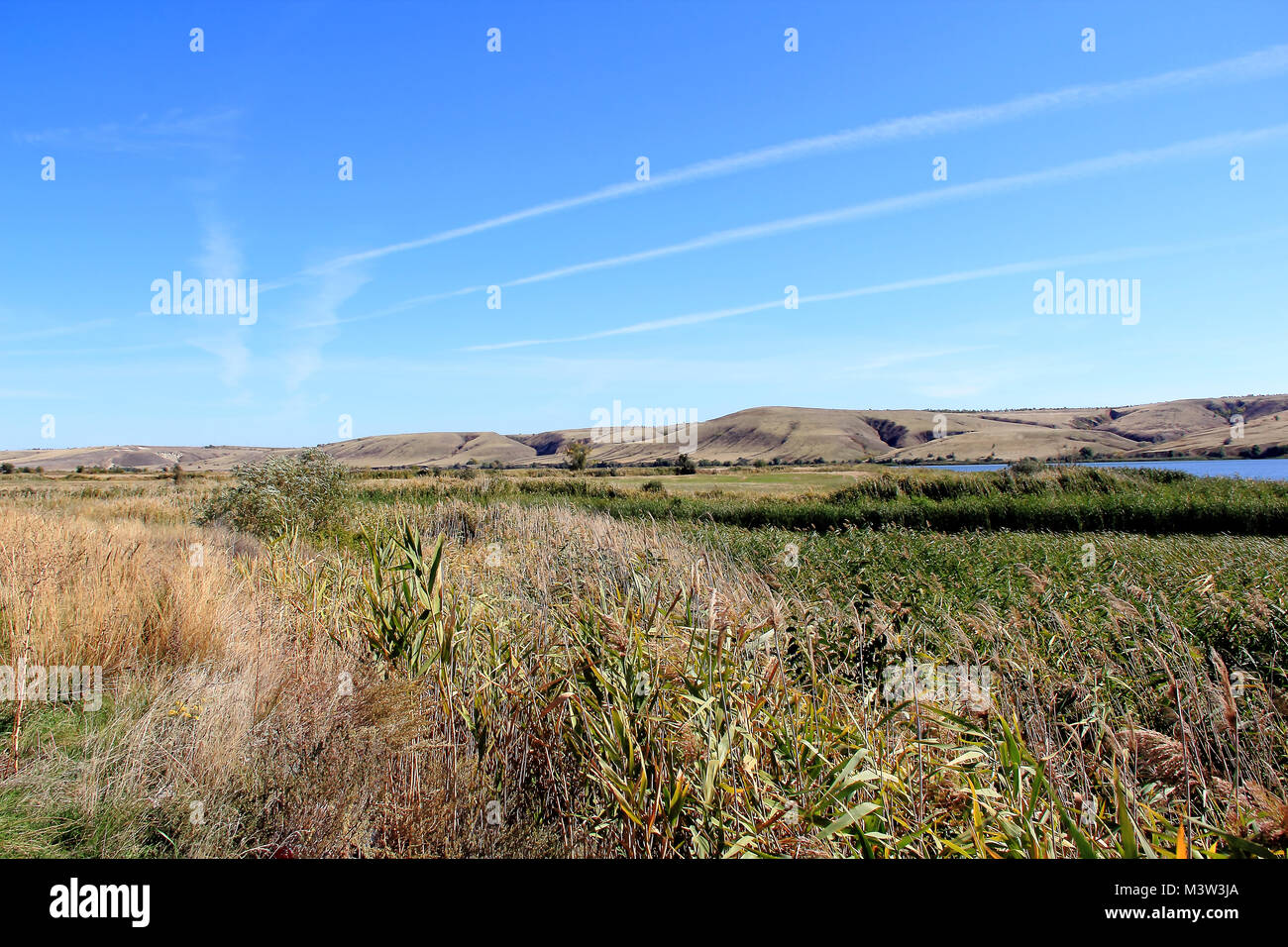 Summer beautiful landscape with mountains and ravine Stock Photo