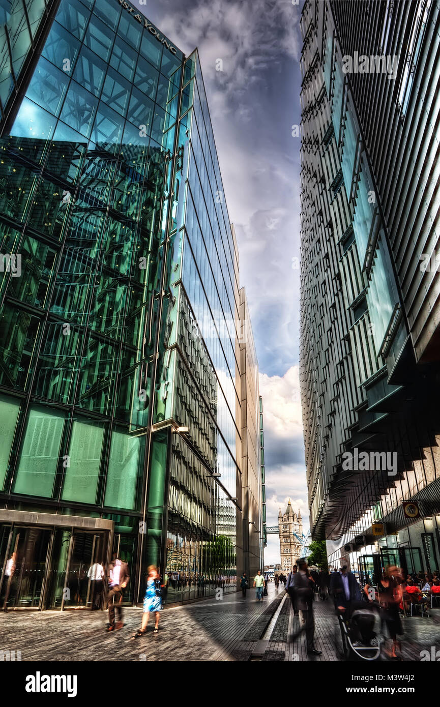 London Banking Street taken in 2015 Stock Photo