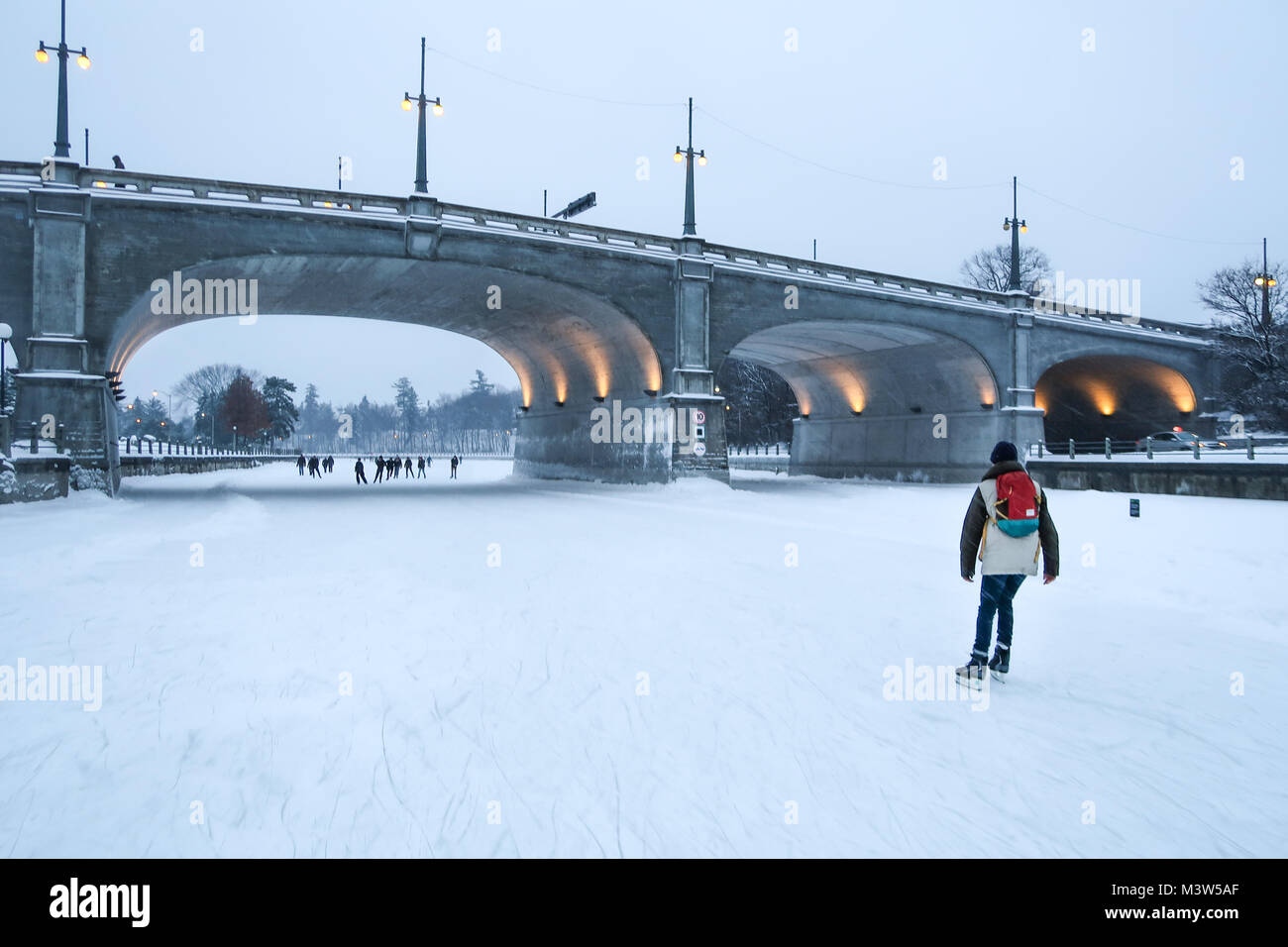Biggest ice skatingrink in the world Stock Photo Alamy