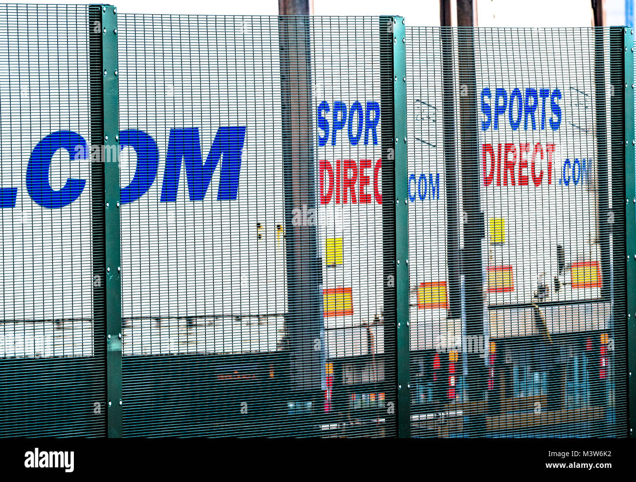 Lorry park at the Sports Direct main distribution hub, Shirebrook