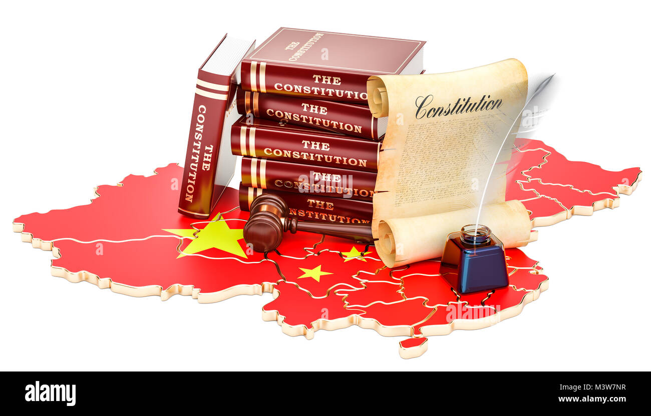 Constitution of China concept, 3D rendering Stock Photo