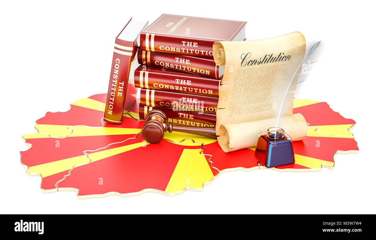 Constitution of Macedonia concept, 3D rendering Stock Photo - Alamy