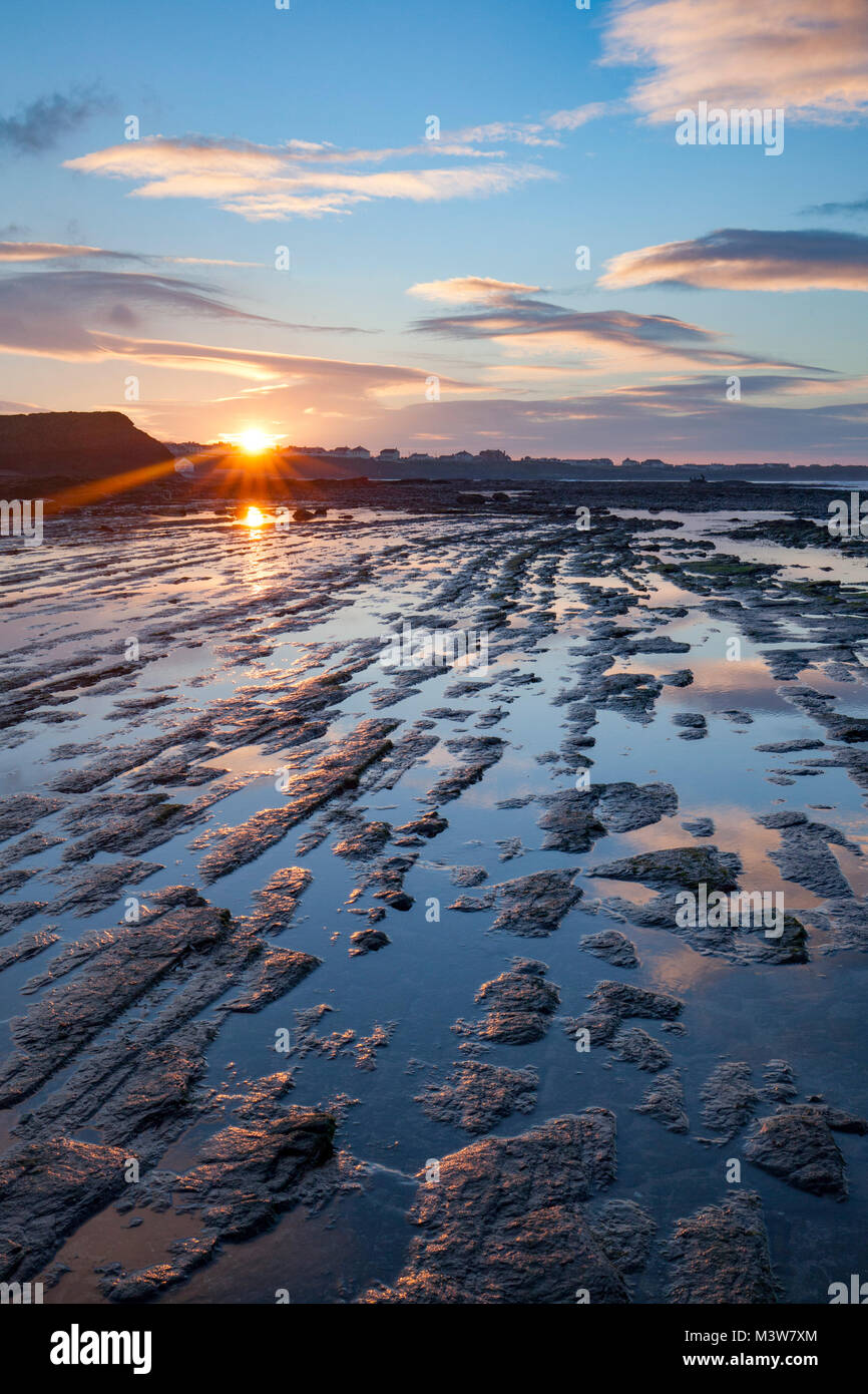 Coastal sunset, Bundoran, County Donegal, Ireland. Stock Photo