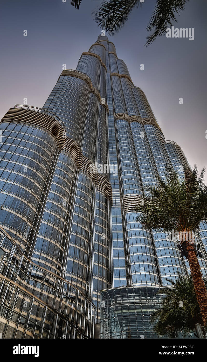 Burj Kalifa, Dubai, UAE taken in 2015 Stock Photo