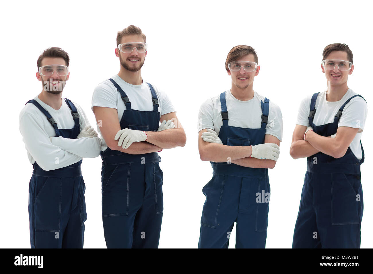 professional team of industrial workers Stock Photo Alamy