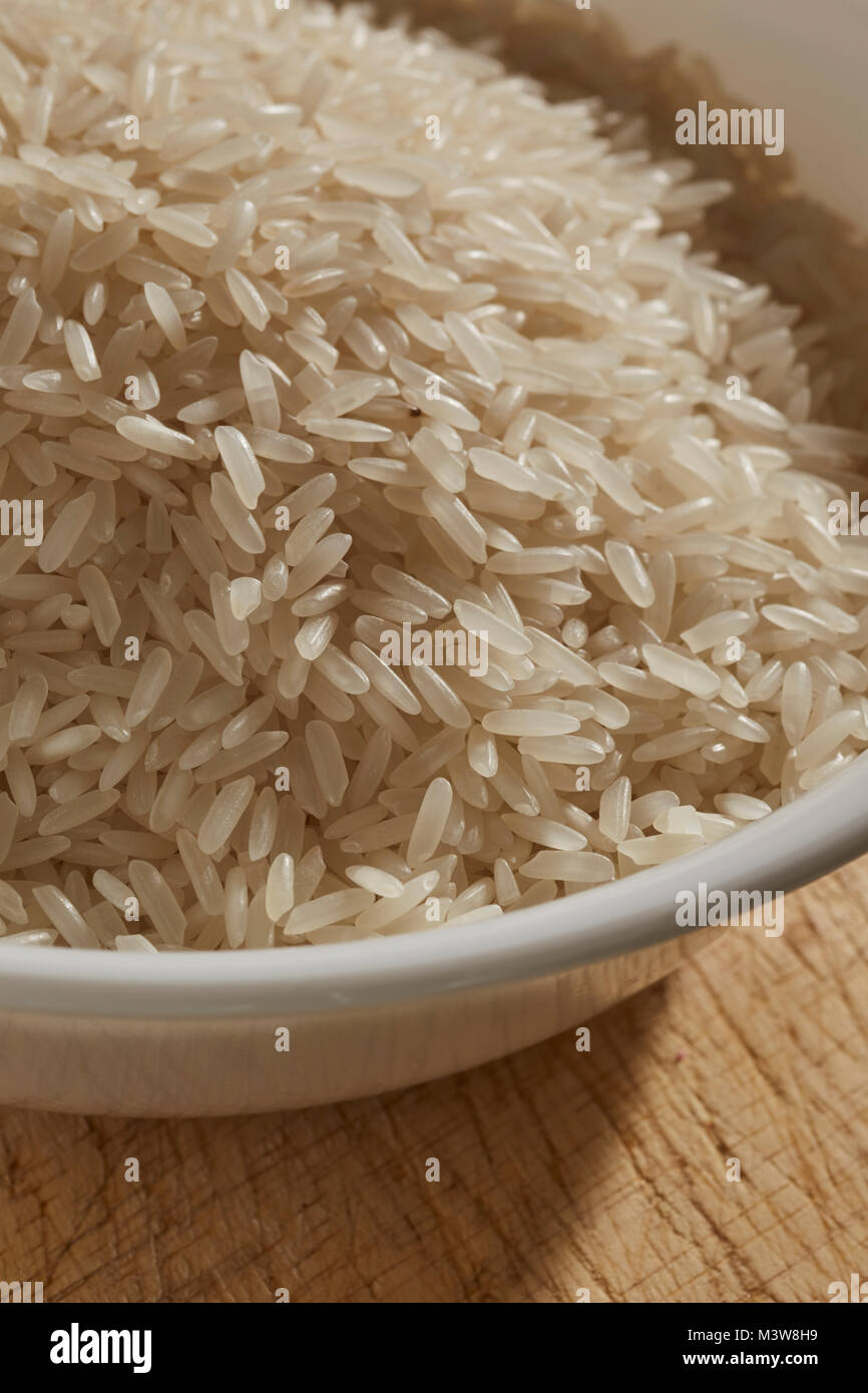 uncooked white jasmine rice from Thailand Stock Photo Alamy