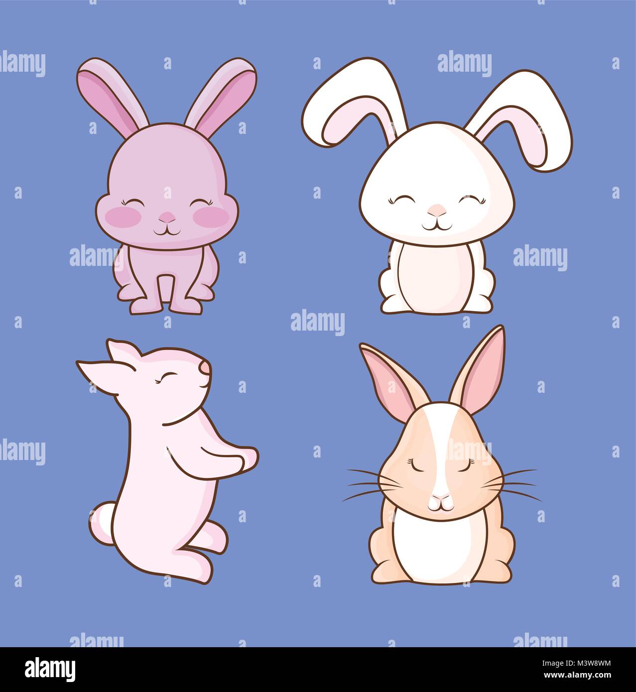 CUte rabbits icon Stock Vector Image & Art - Alamy