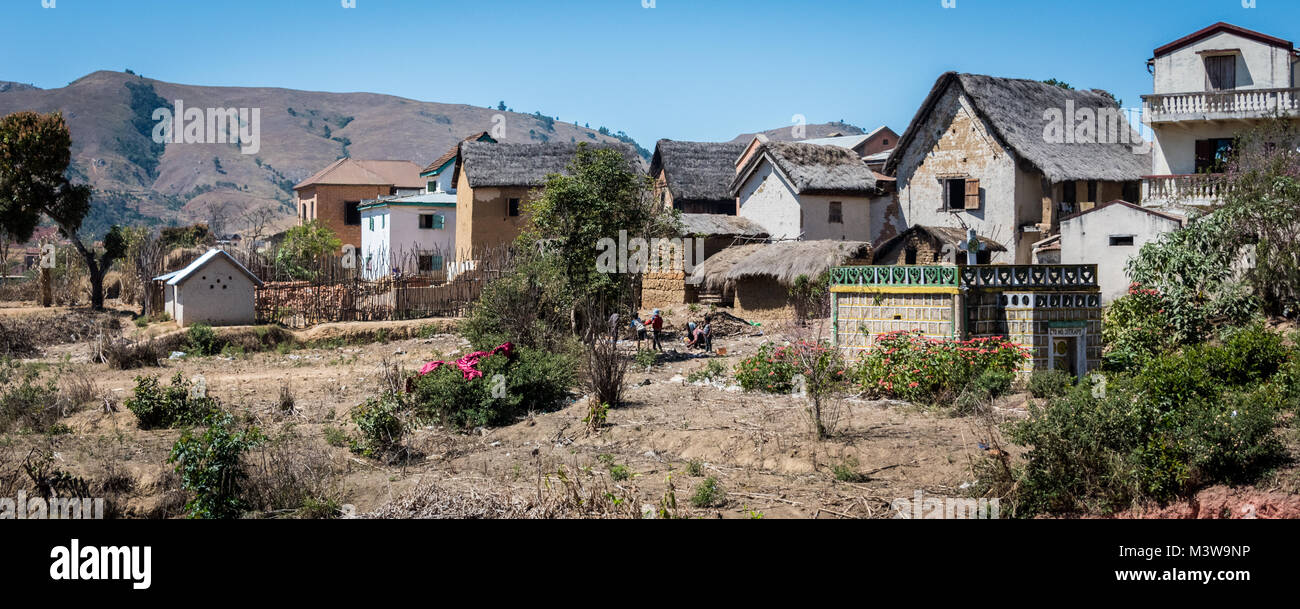 Madagascar Cities Rural Typical Rural Scene, Southern Madagascar Stock Photo - Alamy