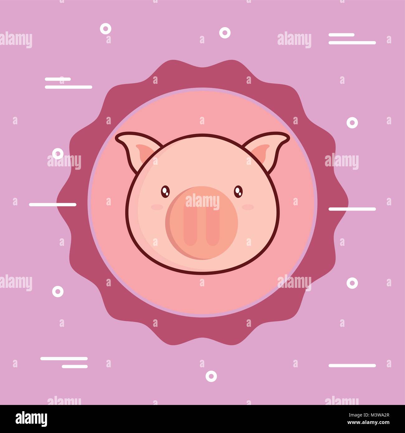 cute pig icon image Stock Vector Image & Art - Alamy