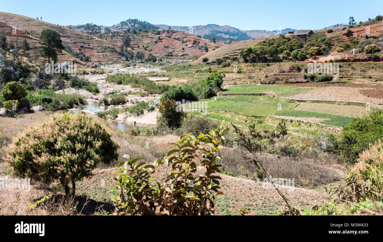 Madagascar Cities Rural Typical Rural Scene, Southern Madagascar Stock Photo - Alamy