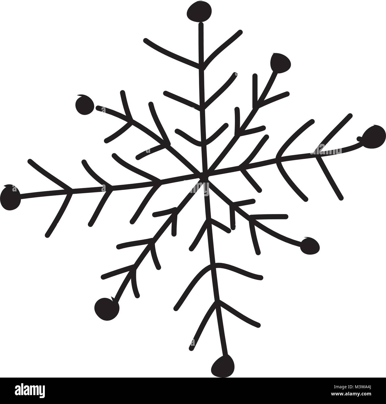 winter season snowflake cold icon Stock Vector Image & Art - Alamy