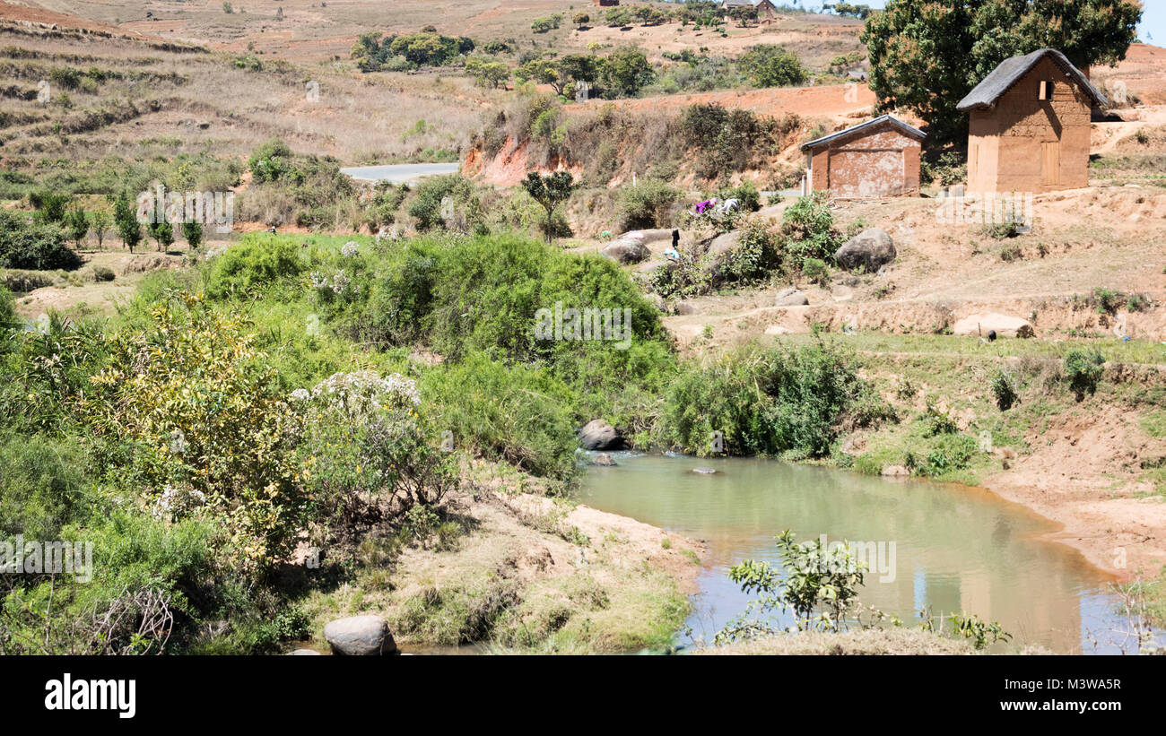 Madagascar Rual Typical Rural Scene, Southern Madagascar Stock Photo - Alamy