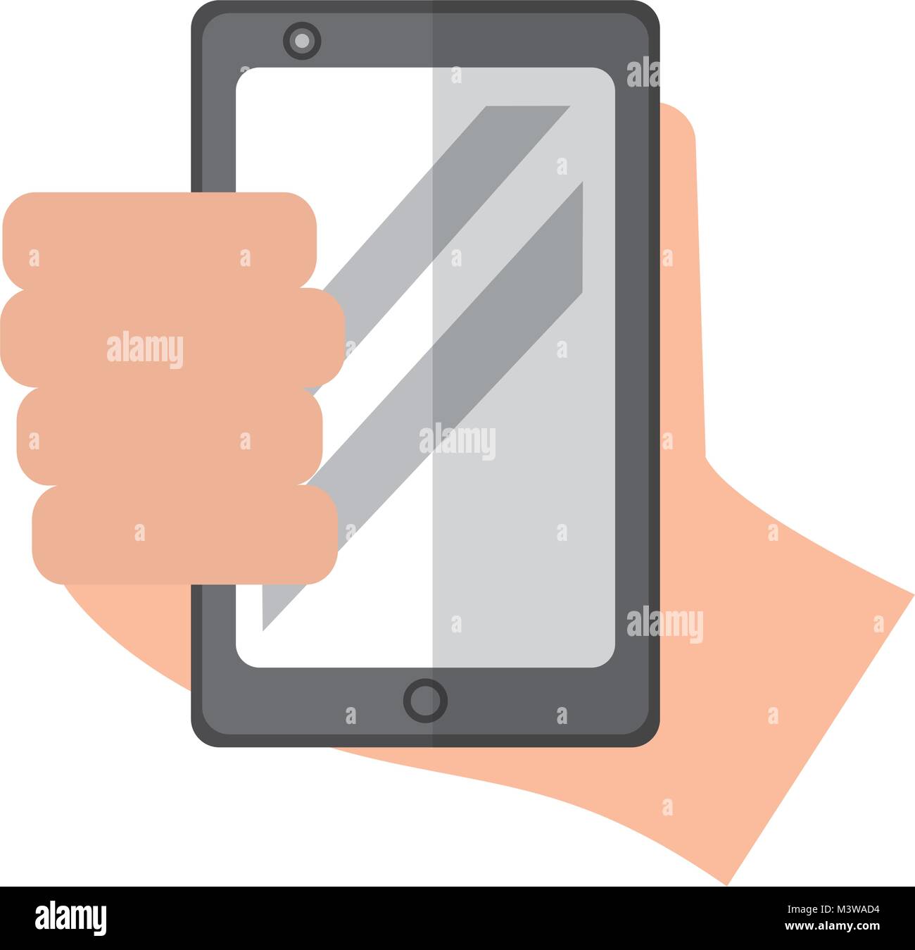 hand holding smartphone device technology Stock Vector Image & Art - Alamy
