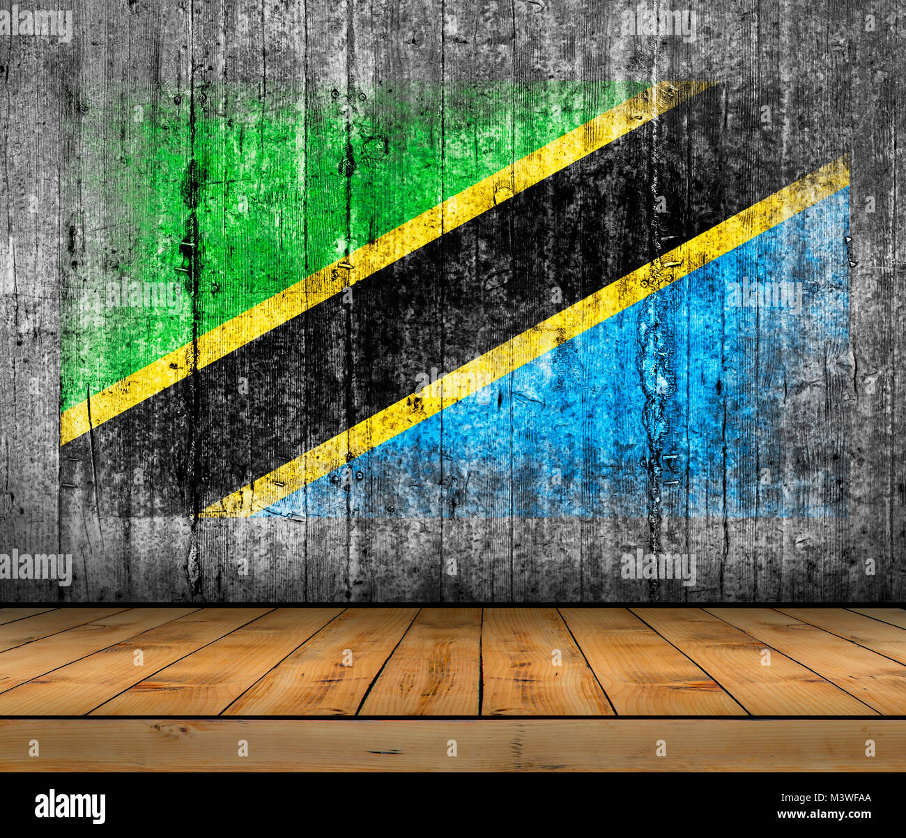 Tanzania flag map hi-res stock photography and images - Alamy