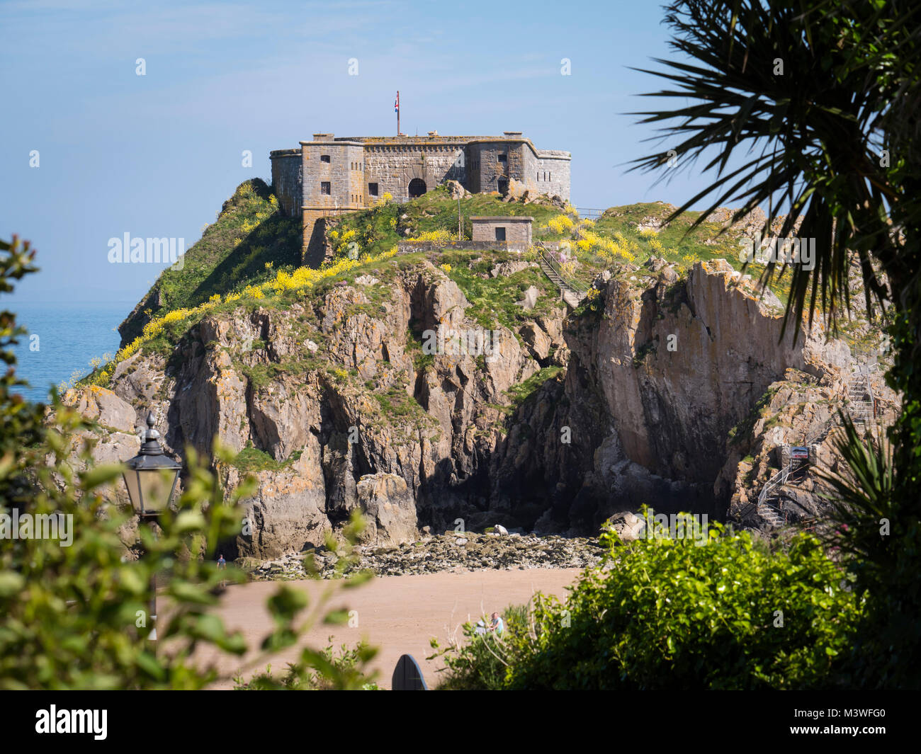St Catherines Island Tenby Pembrokeshire Wales Stock Photo Alamy