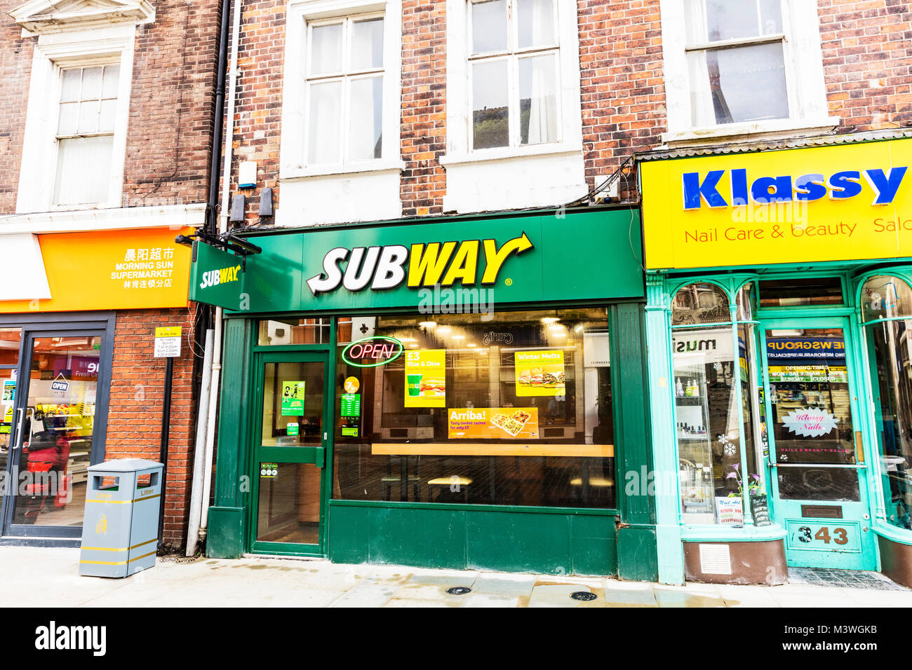Subway, Subway shop UK England, Subway food outlet, Subway sign, Subway  fast food restaurant franchise, Subway restaurant, Subway fast food shop, UK Stock Photo