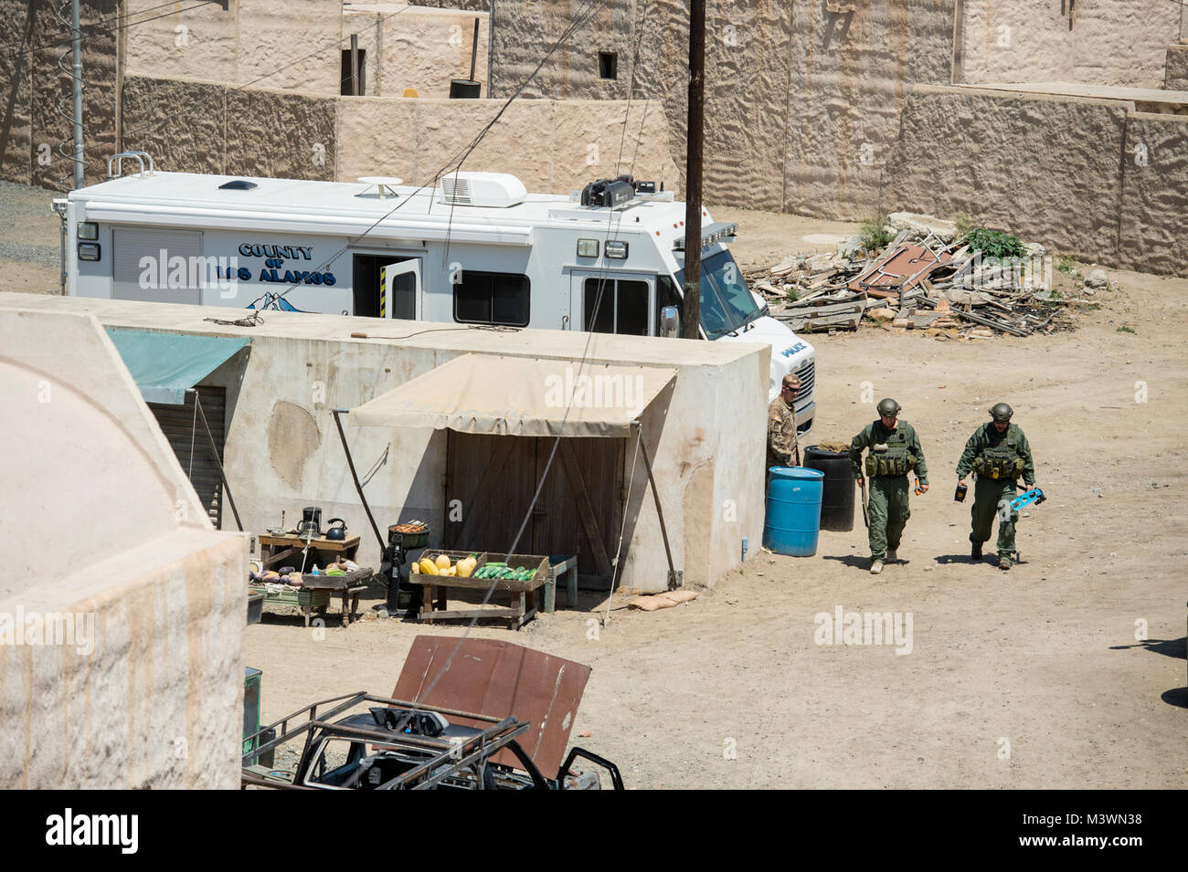 An joint agency team of U.S. Army and New Mexico’s Los Alamos Bomb