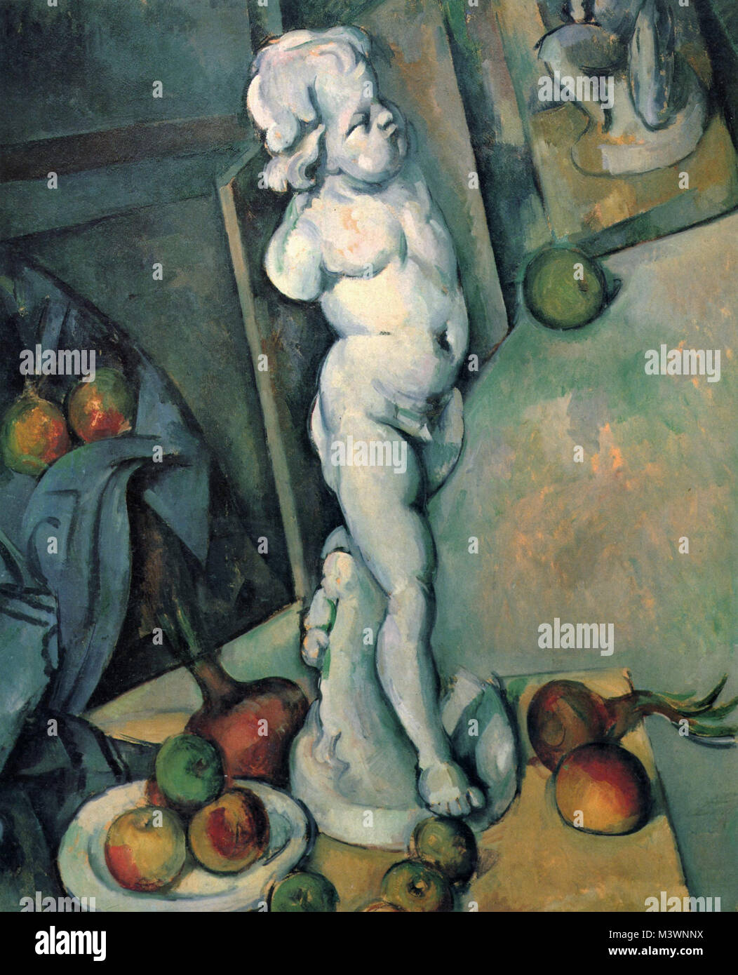 Paul Cézanne, Still Life with Cherub 1895 Stock Photo