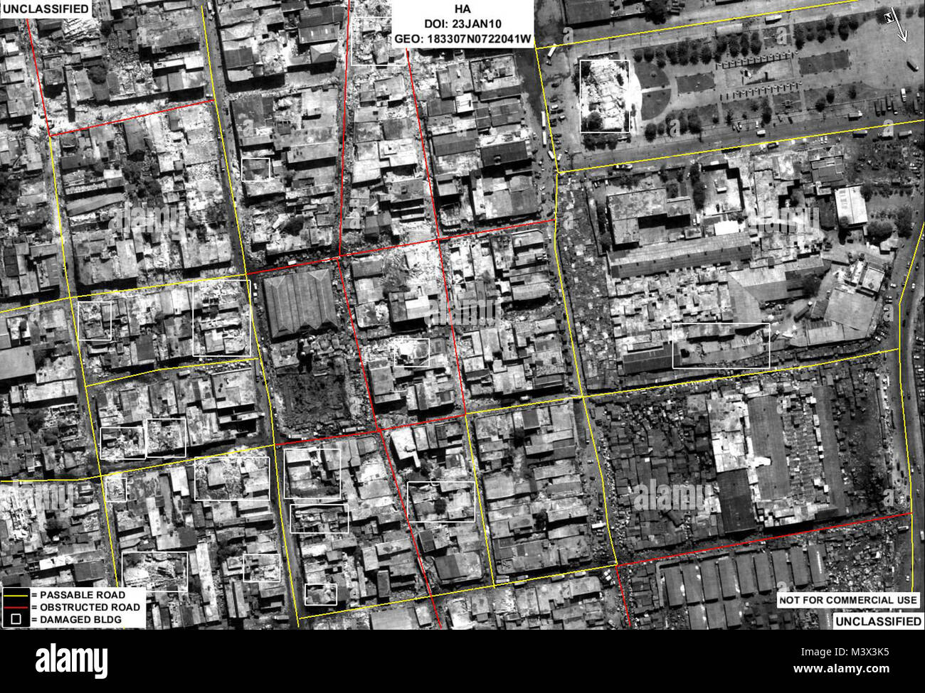 This Image From An RQ-4 Global Hawk Shows Passable And Obstructed Roads ...