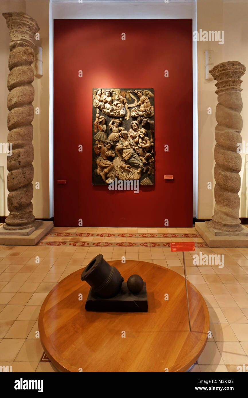 History exhibits in the City Museum or Museo de la Ciudad in Merida