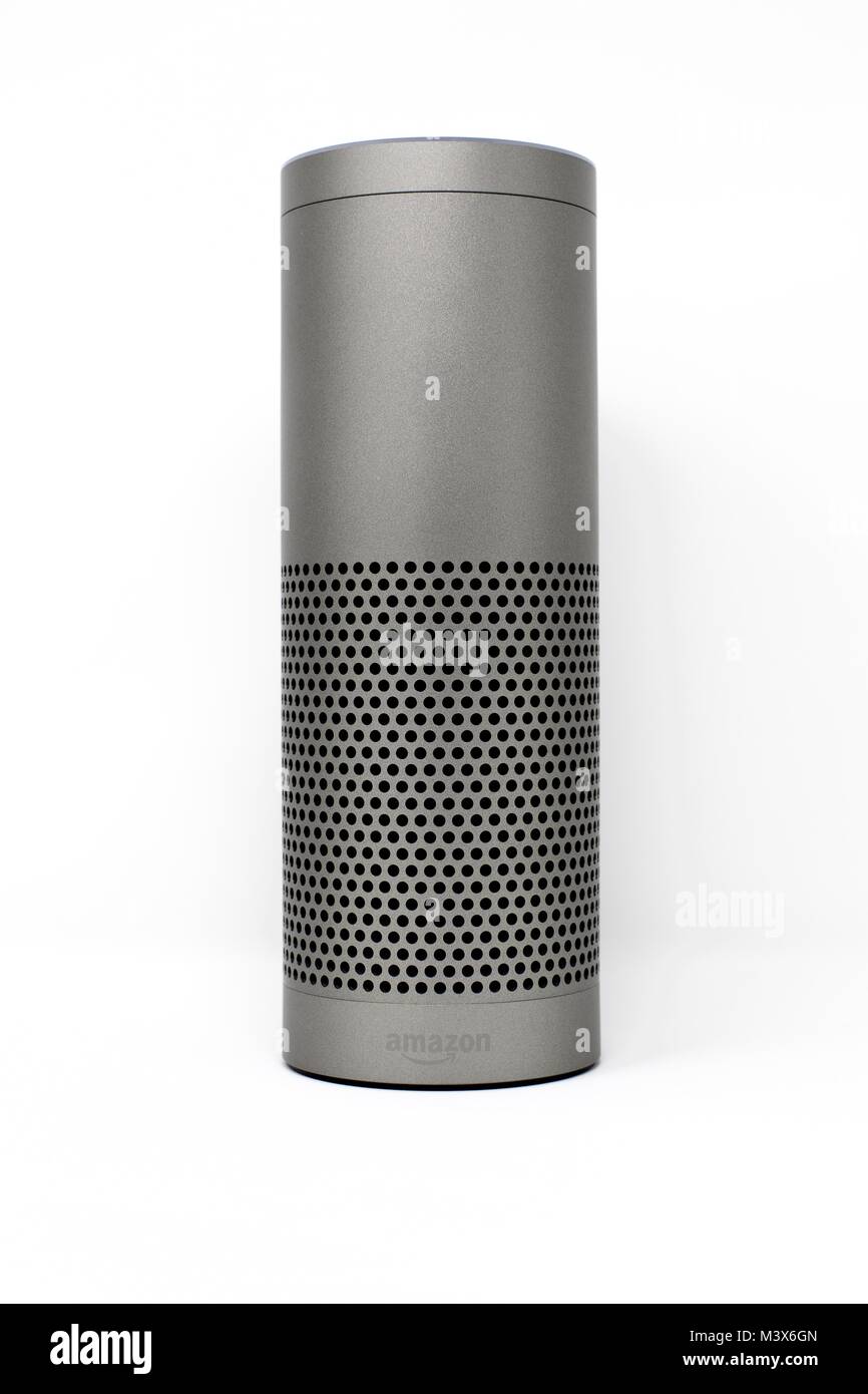 Amazon Echo Plus - smart home hub Stock Photo - Alamy