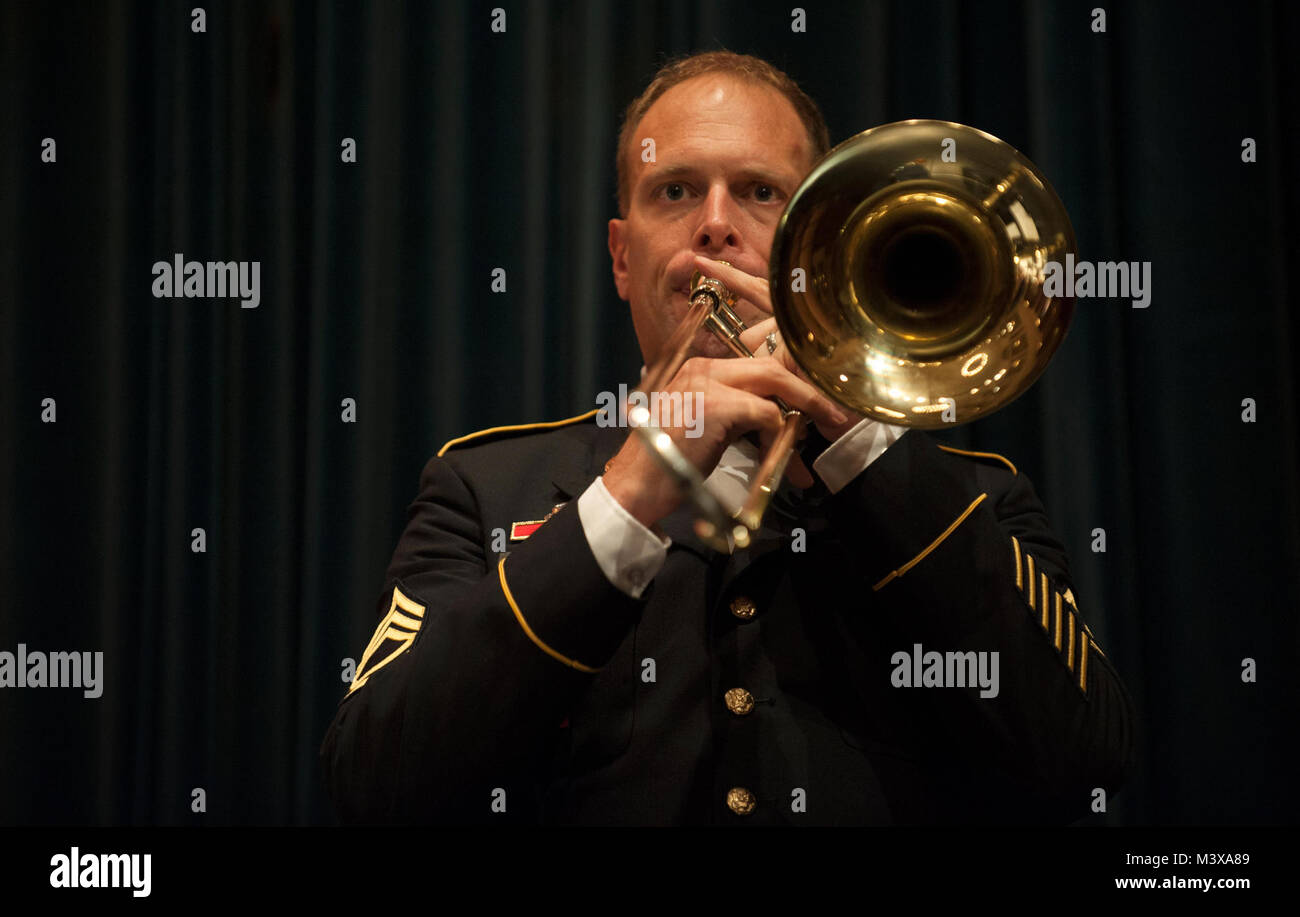 SFC Hubert Holmes, a trombone player with the United States Army Europe
