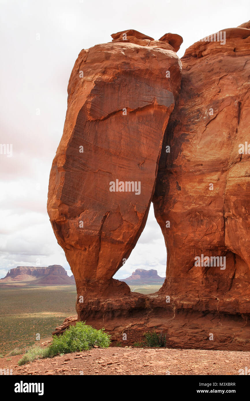 Teardrop Arch in Monument Valley, Utah Stock Photo