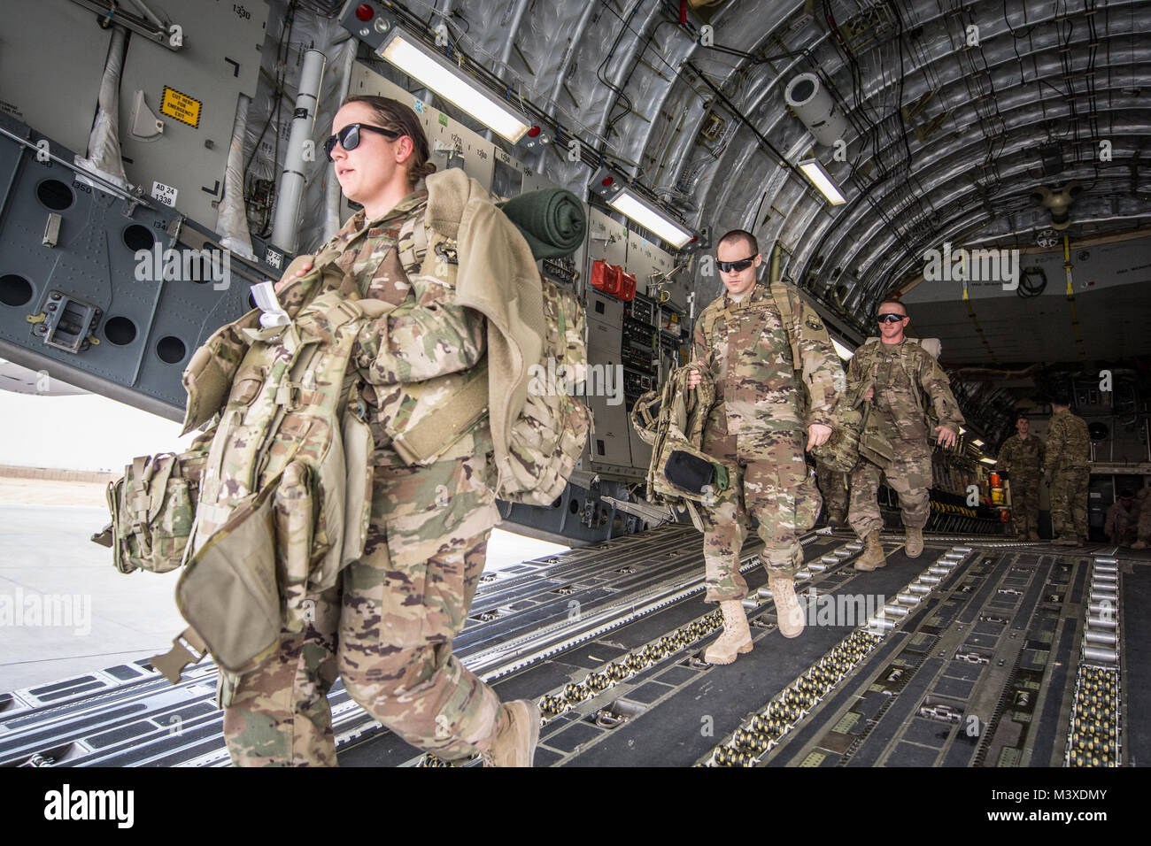 U.S. Airmen with the 577th Expeditionary Prime Base Engineer Emergency