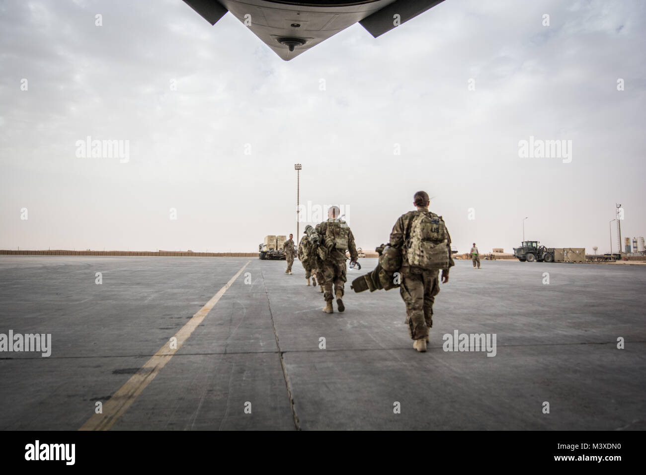 U.S. Airmen with the 577th Expeditionary Prime Base Engineer Emergency