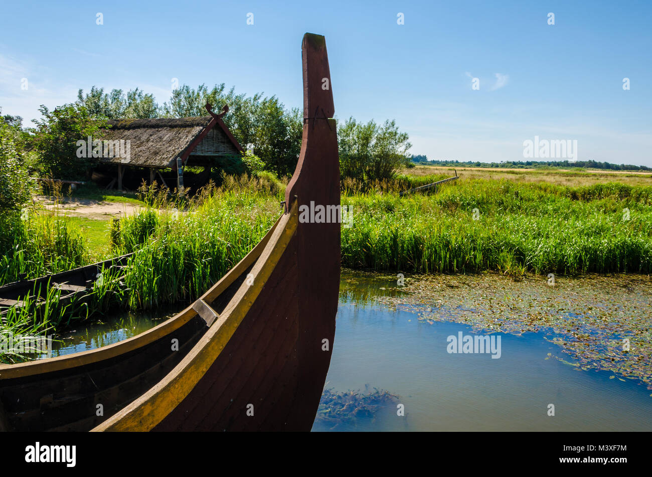 the viking village Stock Photo
