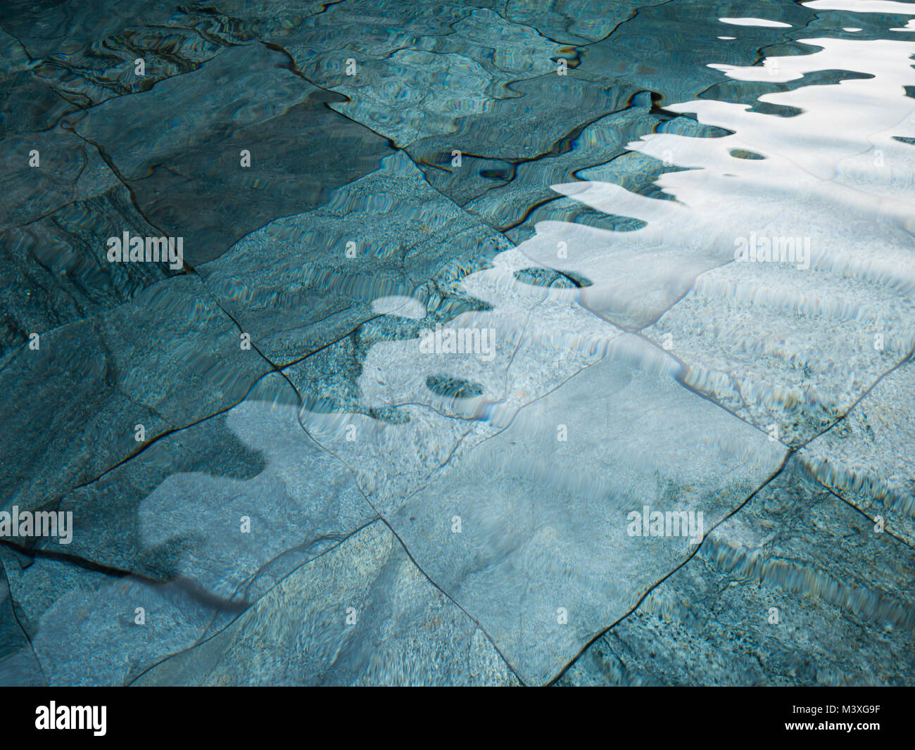 Blue Water Surface Abstract Background Stock Photo - Alamy