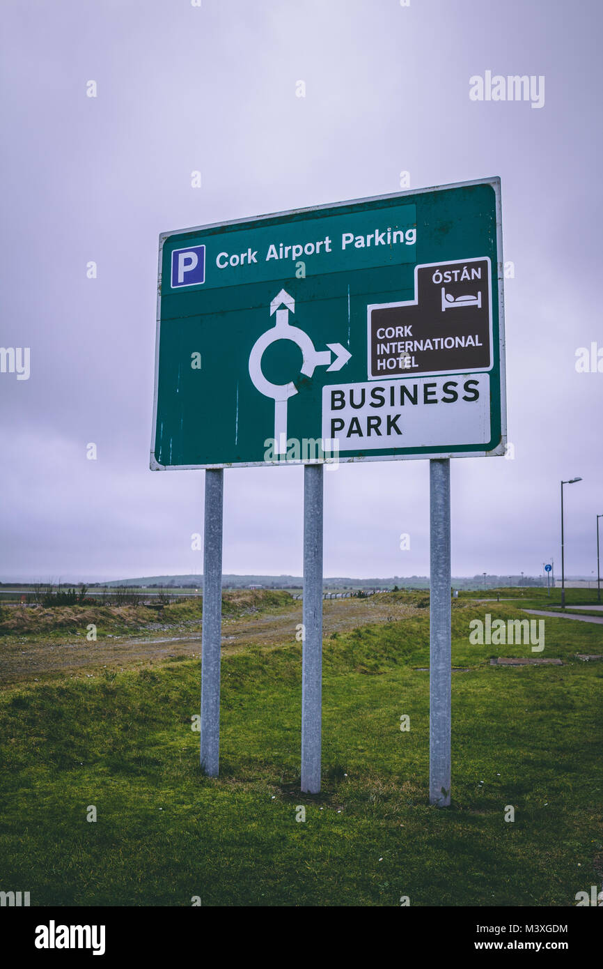 February 10th, 2018, Cork, Ireland Cork International Airport road