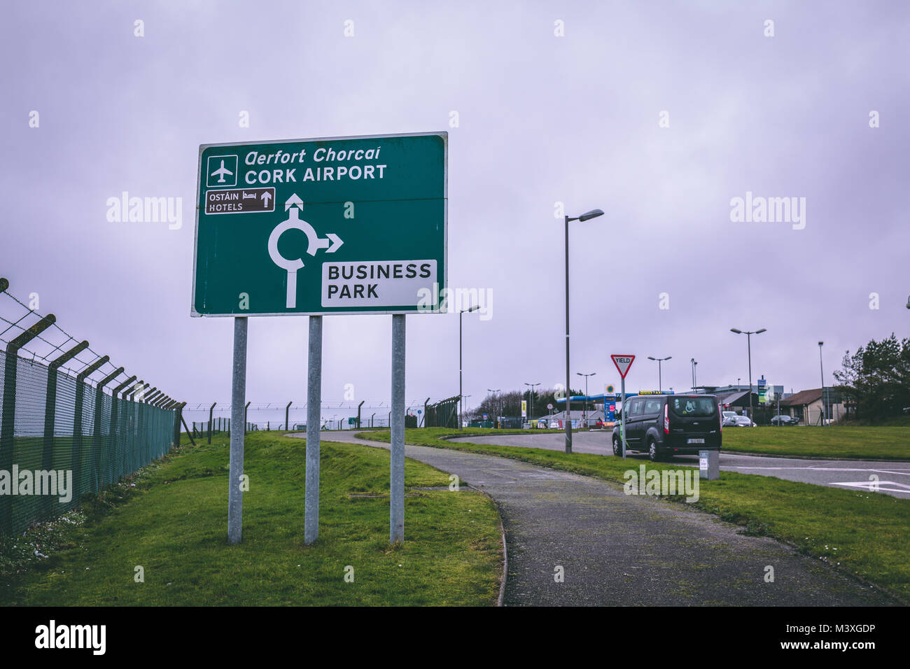 February 10th, 2018, Cork, Ireland Cork International Airport road